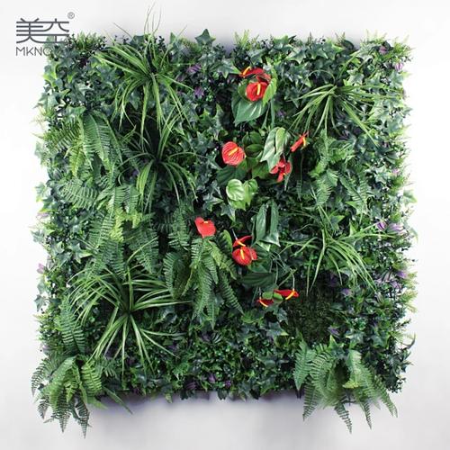 美空绿植墙 高仿真植物墙加密背景墙，室内外装饰的生态美学新选择